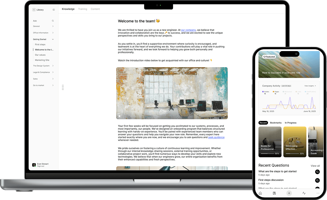Basewell on a laptop and iPhone